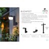Уличный настенный светильник с лампами GU10+GX53 и защитой IP54 Arte Lamp BUDAPEST A2360AL-2BK