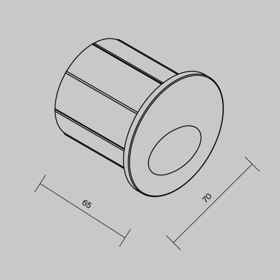 Уличный светильник встраиваемый в дороги и стены Maytoni O015SL-L3W3K Bil IP54 светодиодный LED 3W