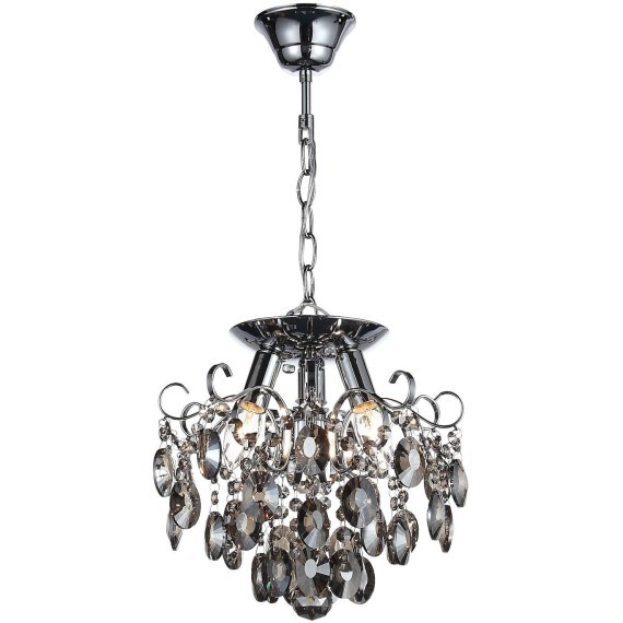 SL846.102.03 Люстра подвесная ST-Luce Темный хром/Тонированный черный E14 3*40W ORECCHINI