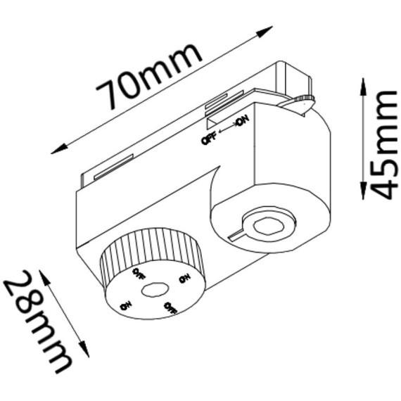 Адаптер для уст. любого подвесного светильника на однофазные шинопроводы Crystal Lux CLT 0.212 01 WH