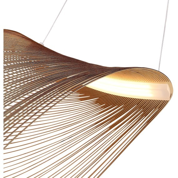 SL6900.503.24 Светильник подвесной ST-Luce Белый/Древесный LED 1*24W 4000K FOSSIL