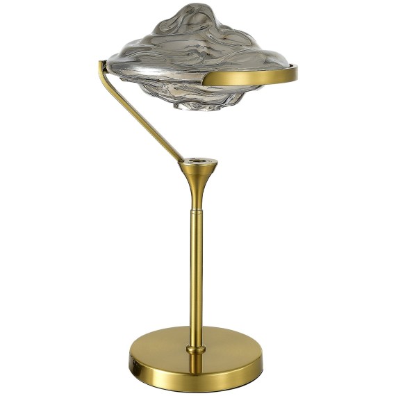 SL6115.304.01 Прикроватная лампа ST-Luce Латунь/Дымчато-Серый LED 1*19W 3000K AMARA