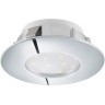 95818 Светодиодный встраиваемый светильник PINEDA, 1х4,9W(LED), ?78, IP44, пластик, хром