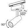 TR019-2-10W4K-B Трековый магнитный светодиодный светильник Maytoni Gravity CRI90+ 4000К 700Лм 24° 9Вт