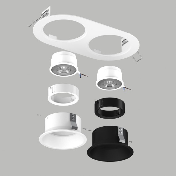 Встраиваемый светильник Lightstar Domino IP20 GU5.3 220V D6560607WBMOD