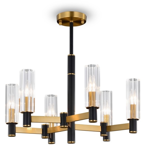 Люстра на штанге Freya FR5167PL-06BS Ambra под лампы 6xE14 40W