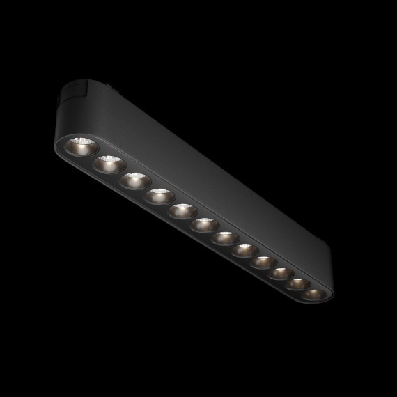 TR082-1-12W4K-M-B Трековый магнитный светодиодный светильник Maytoni Radity 48V CRI90+ 4000К 1400Лм 36° 12Вт