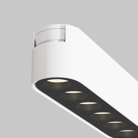 TR082-1-6W3K-M-W Трековый магнитный светодиодный светильник Maytoni Radity 48V CRI90+ 3000К 600Лм 36° 6Вт