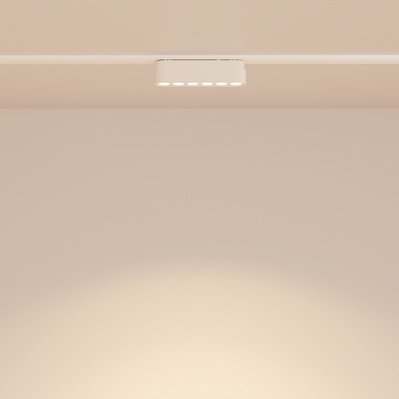 TR082-1-6W3K-M-W Трековый магнитный светодиодный светильник Maytoni Radity 48V CRI90+ 3000К 600Лм 36° 6Вт