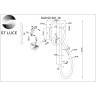 SL6102.301.16 Светильник настенный ST-Luce Латунь/Белый LED 1*16W 4000K SAGRATO