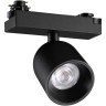 359807 Черный светодиодный однофазный трехжильный трековый светильник 10Вт 882Лм 3000К 32° CRI≥90 180-265V IP20 Novotech SOLETTE