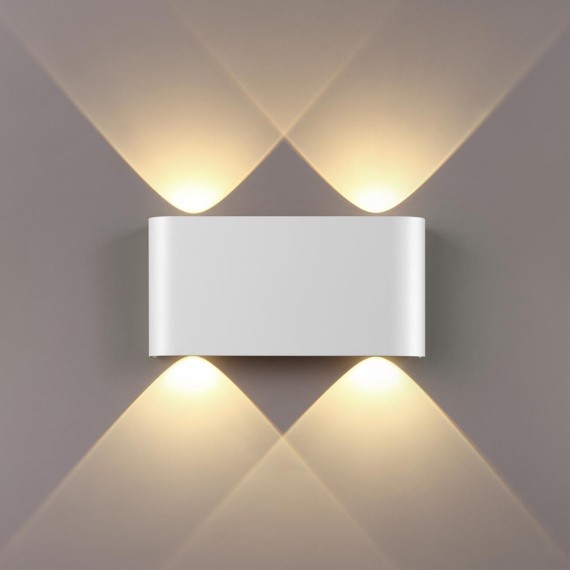 Настенный светильник белый металлический прямоугольник Odeon Light LED 4W 3000K 220V MAGNUM 7192/4WL