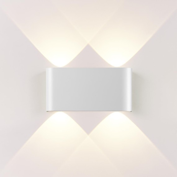 Настенный светильник белый металлический прямоугольник Odeon Light LED 4W 3000K 220V MAGNUM 7192/4WL