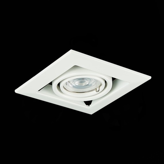 ST250.558.01 Св-к встр. Черный, Белый GU10 1*50W  IP20 L126xW126xH70 220V Без ламп Встраиваемые светильники