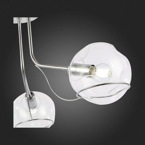 SLE102502-03 Светильник потолочный Хром/Прозрачный E14 3*40W BACA