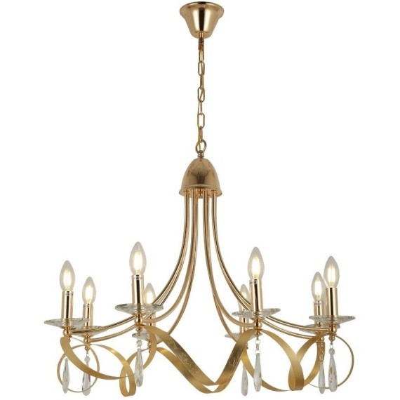 SLE120213-08 Светильник подвесной Французское золото E14 8*40W FILATTA