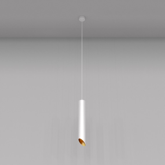 Подвесной светильник цилиндр Maytoni P044PL-01-40GU10-W L IPari под лампу 1xGU10 35W