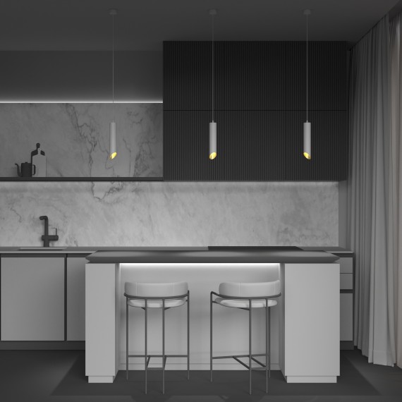 Подвесной светильник цилиндр Maytoni P044PL-01-40GU10-W L IPari под лампу 1xGU10 35W