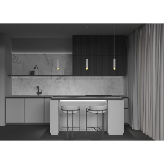 Подвесной светильник цилиндр Maytoni P044PL-01-40GU10-W L IPari под лампу 1xGU10 35W