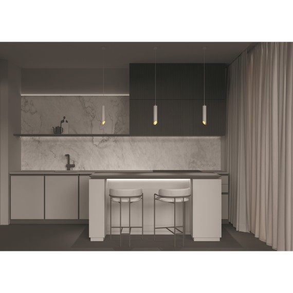 Подвесной светильник цилиндр Maytoni P044PL-01-40GU10-W L IPari под лампу 1xGU10 35W