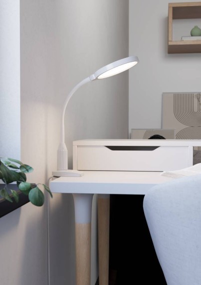 902177 LAURO Светодиодный светильник на прищепке с регулировкой цветовой температуры 2700K-6500K, диммируемый, с выключателем, 5.5Вт, 600Лм