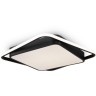 Квадратный черный светодиодный потолочный светильник управляемый пультом ДУ 88Вт 7000лм 3000-6000К Freya Arvin FR10030CL-L88B