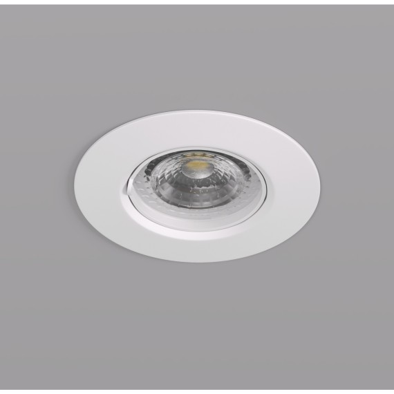 DK3028-WH Встраиваемый светильник, IP 20, 10 Вт, GU5.3, LED, белый, пластик