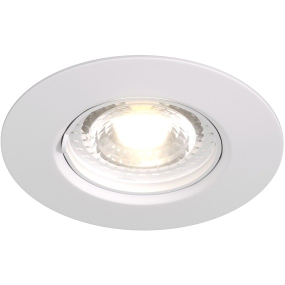 DK3028-WH Встраиваемый светильник, IP 20, 10 Вт, GU5.3, LED, белый, пластик