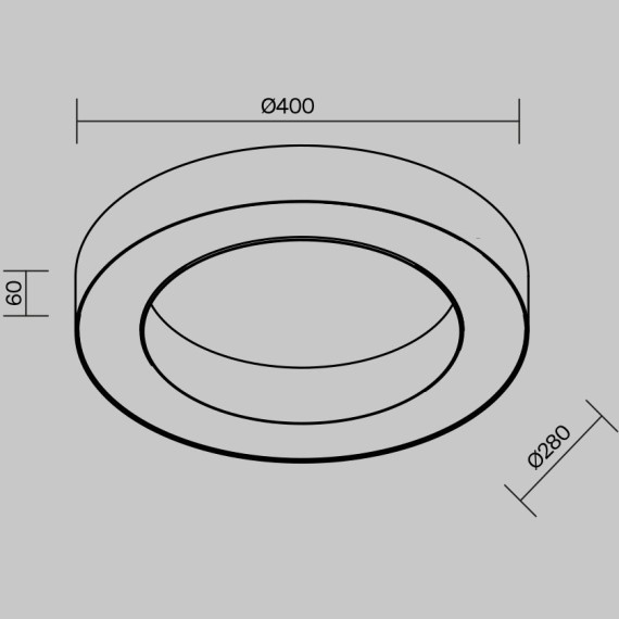 Потолочный светильники Maytoni Lua 3000К 36Вт 120° C093CL-36W3K-W