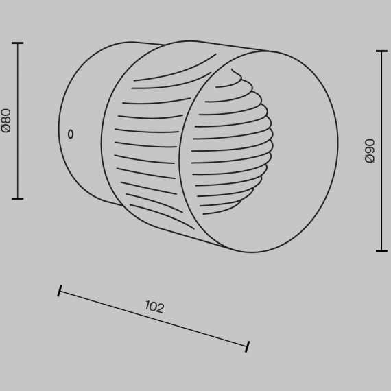 Настенный светильник (бра) Maytoni MOD480WL-L6BS3K