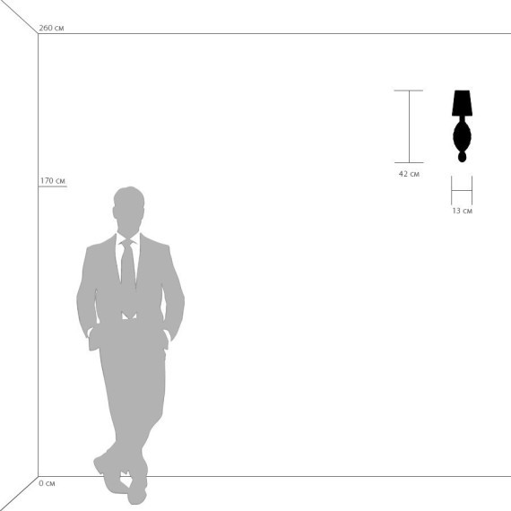 Бра Lightstar 691612 Cappa под лампу 1xE14 40W