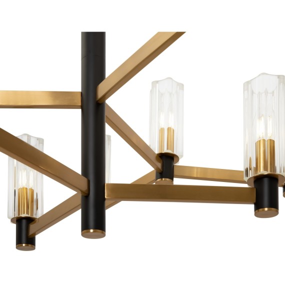 Люстра на штанге Freya FR5167PL-12BS Ambra под лампы 12xE14 40W