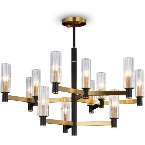 Люстра на штанге Freya FR5167PL-12BS Ambra под лампы 12xE14 40W