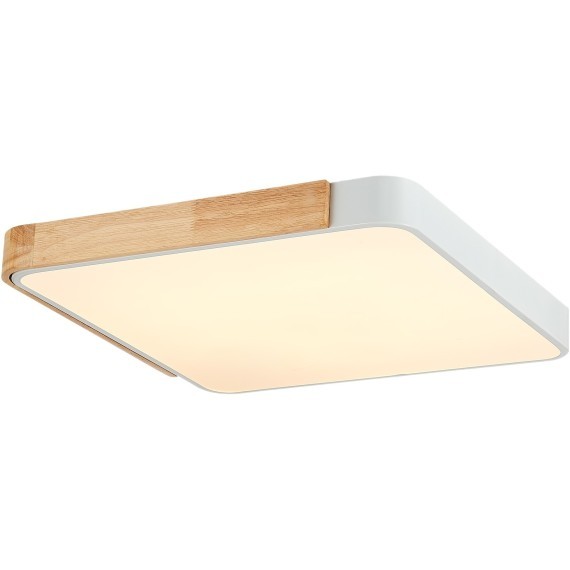 SLE201252-01 Светильник потолочный Белый, Светлое дерево/Белый LED 1*42W 3000K/4000K/6000K FESTA