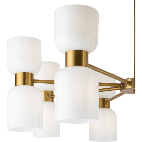 Люстра на штанге Freya FR5203PL-16BS Savia под лампы E27 60W