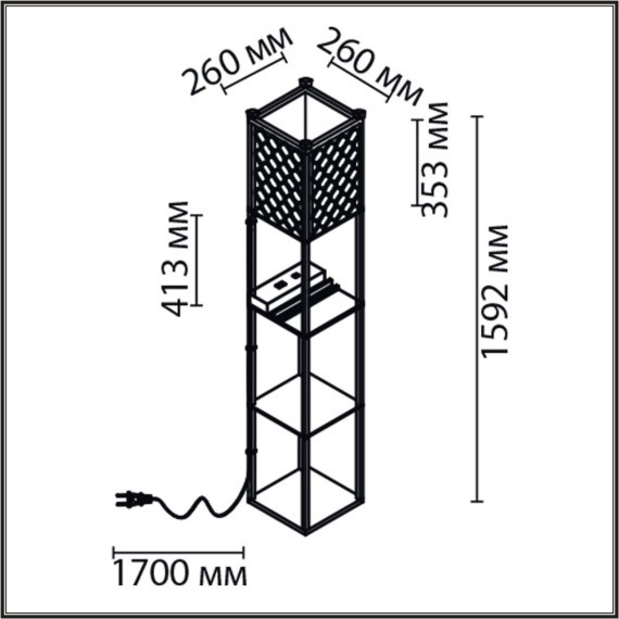 Торшер Е27 Lumion PRACTIC 8093/1F