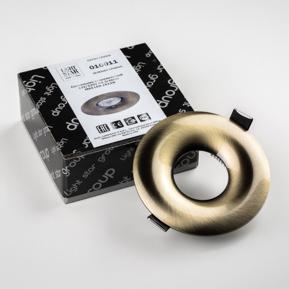 Светильник точечный встраиваемый декоративный под заменяемые галогенные или LED лампы Levigo Lightstar 010011