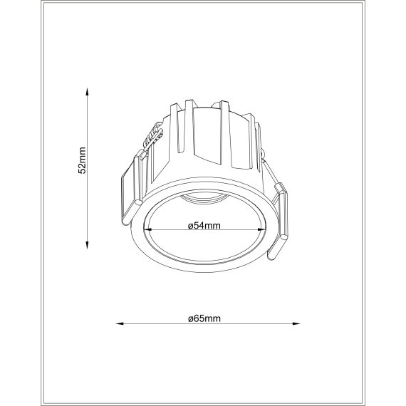 Встраиваемый светильник Maytoni DL043-01-10W4K-RD-WB Alfa LED светодиодный LED 10W