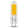 107807104 Лампа Gauss G4 AC220-240V 4.5W 380lm 3000K стекло LED 1/10/200