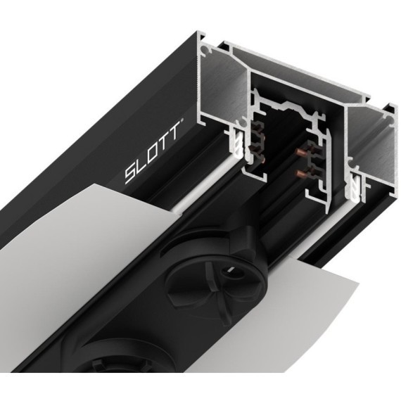 Интрудер (профиль) 2м для встраивания трёхфазного шинопровода в демпферный натяжной потолок SLOTT INTRUDER (KRAAB SYSTEMS) 135189