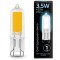 107809203 Лампа Gauss G9 AC220-240V 3.5W 260lm 4100K стекло LED 1/10/200