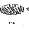 Комплектующие для светильника Technical HoneyComb-D26