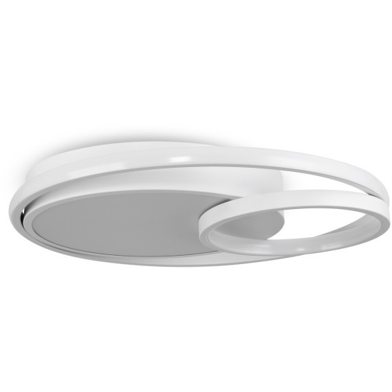 Круглый белый потолочный светодиодный светильник управляемый пультом ДУ (без пам настроек) 80вт 6100Лм 3000-6000К Freya Nation FR10028CL-L80W