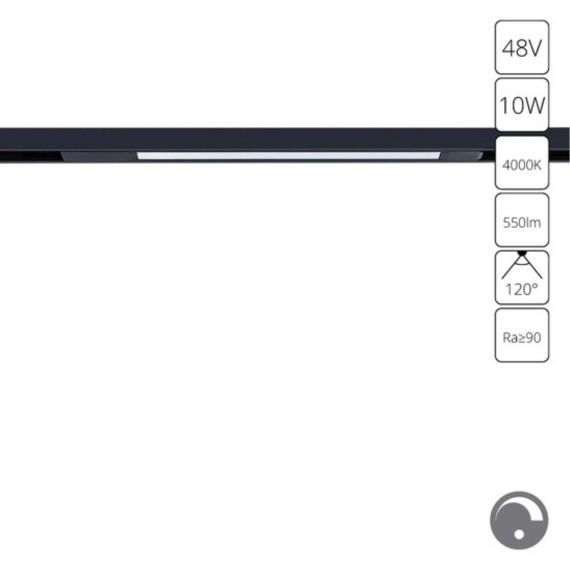 Магнитный трековый светильник LED 4000K 550Lm Arte Lamp OPTIMA 0.1-10V A7473PL-1BK