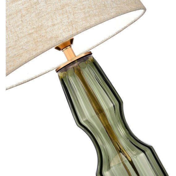 SL1005.904.01 Прикроватная лампа ST-Luce Оливковый, Латунь/Серый E27 1*40W SAYA