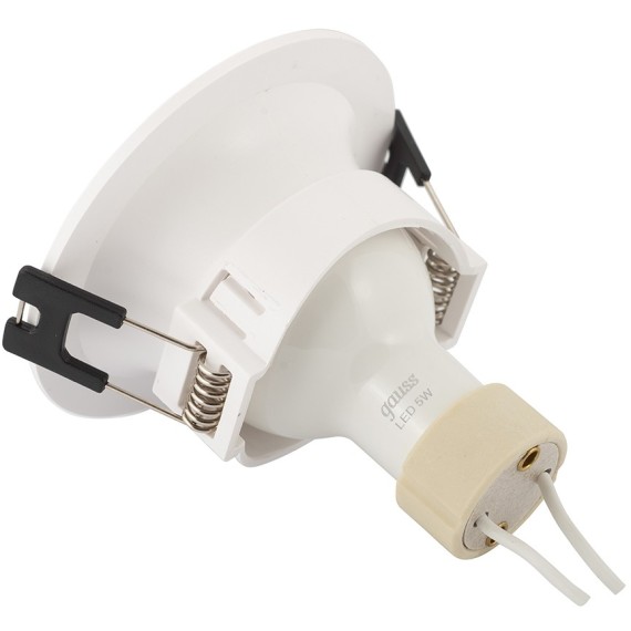 DK3024-WH Встраиваемый светильник, IP 20, 10 Вт, GU5.3, LED, белый, пластик