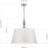 SL1759.103.03 Светильник подвесной ST-Luce Хром, Голубой/Белый E27 3*40W LINGOTTI