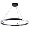 Подвесная черная светодиодная люстра-кольцо 80см 38Вт 914лм 3000К Arte Lamp CESARE A1993SP-38BK