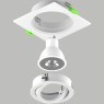 Светильник квадратный белый встраиваемый MR16/GU10 max 12Вт Singo Base Lightstar 011615