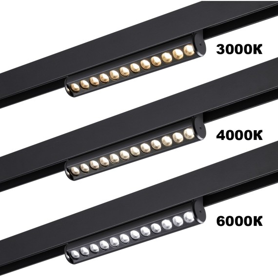 359947 Трековый светодиодный линейный SMART светильник 220В, 10Вт, 3000-6000К, 650Лм, CRI90 пульт ДУ/Tuya Smart Life/Алиса Novotech VECTOR